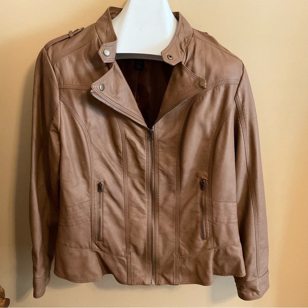 Style & Co Size XL BrownIsh Tan Lined Jacket